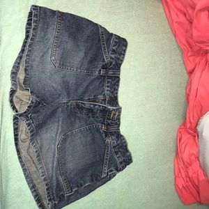 Blue jean shorts